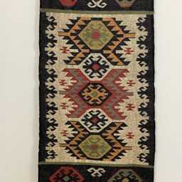 Handwoven Jute Kilim Rug Runner 2.5 X 5 Ft, Indian Dhurrie - thumbnail 3