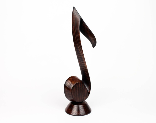 Hand Carved Wood Sculpture Note 12 - image 1