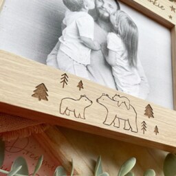 Daddy - Grandad & His Baby Bears Personalised Photo Frame, Father's Day Gifts For Daddy, Him, Bear Gift, Frame Dad - thumbnail 3