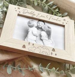Daddy - Grandad & His Baby Bears Personalised Photo Frame, Father's Day Gifts For Daddy, Him, Bear Gift, Frame Dad - thumbnail 1