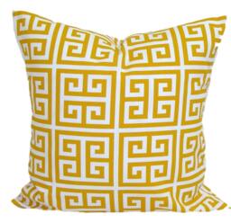 Yellow Outdoor Pillow Cover, Outdoor Throw Covers For 20x20 16x16 Pillows 18x18 Pillows, All Sizes - thumbnail 1