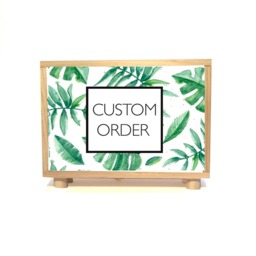 Custom Light Box Sign, Personalized Wooden Lamp With Your Logo Or Design, Wall Decor For Business Home, Pine Walnut Finish, Handmade