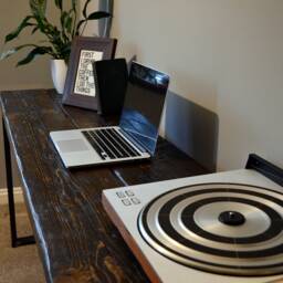 Prima Industrial Reclaimed Wood Desk, Vintage, Farmhouse, Country, Office, Welded Steel - thumbnail 3