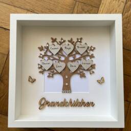 Grandchildren Tree Frame, Personalised Grandparent Mothers Day Gift, Family Frame - thumbnail 3