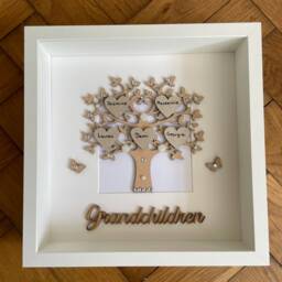 Grandchildren Tree Frame, Personalised Grandparent Mothers Day Gift, Family Frame - thumbnail 2