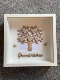 Grandchildren Tree Frame, Personalised Grandparent Mothers Day Gift, Family Frame - thumbnail 1