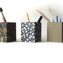 New 12 Designs Pencil Holder Japanese Paper Yuzen - thumbnail 4