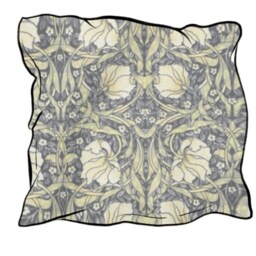 William Morris Pimpernel Blue/Cream Cushion, Handmade Pillow, Decorative Scatter Arts & Crafts Sofa Cushion - thumbnail 2