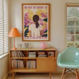 Vintage Style Garden Poster Floral Spring Blooms Art Print - thumbnail 3
