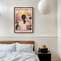 Vintage Style Garden Poster Floral Spring Blooms Art Print - thumbnail 2