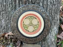 Celtic Family Circle - Cast Paper Blessing Irish Art Scottish Gift -Celtic Wheel - thumbnail 1