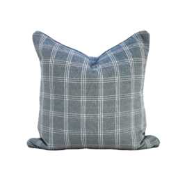 Duckegg Plaid Textured Cushion Covers By P Kaufmann, Luxurious Australian-Made Cushions, Hampton Style Decor, Lumbar & Bolster Cushions - thumbnail 2