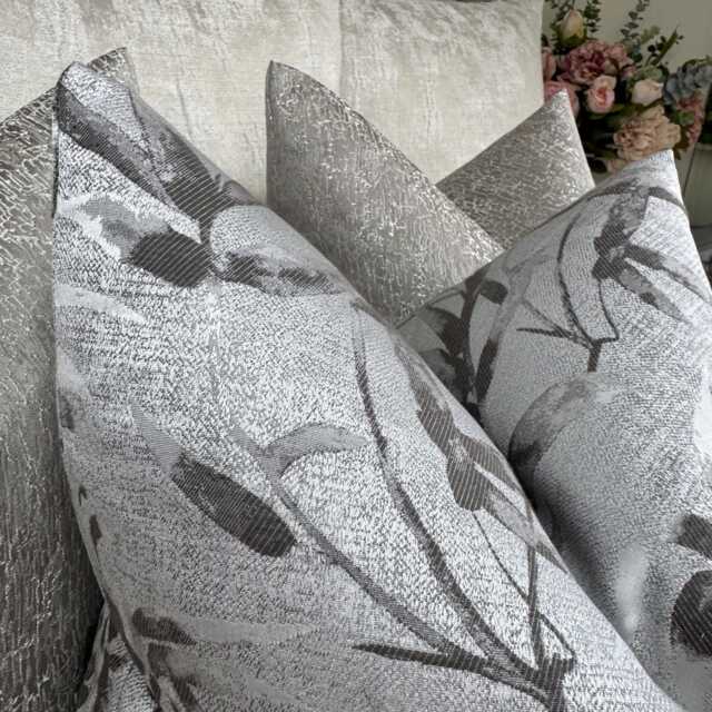 Classic Check Grey Cushion Cover, Sofa Bed Throw Pillow Double Sided Modern Home Decor - Farmhouse Countryside - image 1