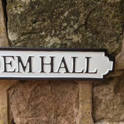 street Sign Sodem Hall Funny Metal Road Wall Hanging Indoor Or Outdoor - thumbnail 3