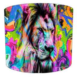 Graffiti Street Art Drum Lampshade For Ceiling Light Pendants Or Table Lamp Bases - thumbnail 3