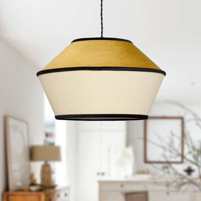 Velvet - Luxury Velvet Pendant Lampshade Elegant Hanging Lamp For Contemporary Home Lighting - image 1