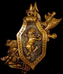 Britannic Shield Royal Lion Certer Of Crest Reproduction Old World Wall Decor - thumbnail 1