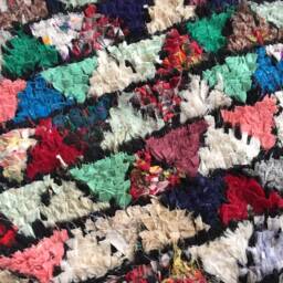 Boucherioute Rug - Berber Atlas Rug, Moroccan Handwoven Vintage Rug/135 X 220 cm 4.4 7.2 Ft Code 308 - thumbnail 2