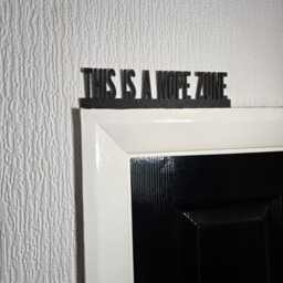 This Is A Nope Zone Door Topper, Funny Sarcastic Sign, Quirky Wall Decor, Playful Home Accent, Unique Gift For Attitude Lovers - thumbnail 2