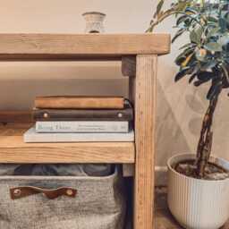 Norwyn 2-Tier Storage Unit/Bookshelf Toy Living Room Shoe Rustic Solid Wood Book Shelf - thumbnail 2