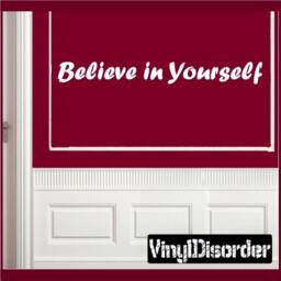 Believe in Yourself - Vinyl Wall Decal Quotes Sticker Playroomquotes04Et - thumbnail 1