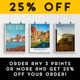 Dean Village Travel Poster, Edinburgh Wall Art, Water Of Leith - thumbnail 2