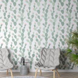 Stencil For Walls Phoenix Cactus Wall Stencil Prickly Pear For Painting Diy Decor Cacti Tropical Plant - thumbnail 2