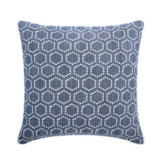 "Linen Blue Couch Throw 16""x16" - image 1