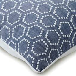 "Linen Blue Couch Throw 16""x16" - thumbnail 2