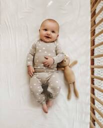 Linen Baby Crib Sheet Cream Neutral Bedding