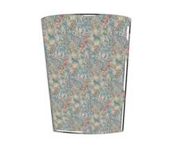 William Morris Waste Paper Bin, Fabric Desk Handmade Basket, Decorative Home Office Bin - Golden Lily Tourmaline - thumbnail 1