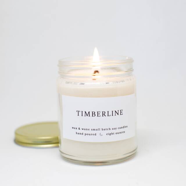 Timberline Evergreen Soy Candle - Pine, Fir & Spruce Scented 8 Oz Mason Jar - image 1