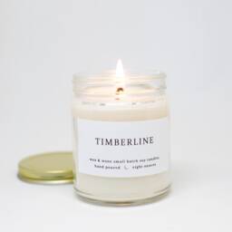 Timberline Evergreen Soy Candle - Pine, Fir & Spruce Scented 8 Oz Mason Jar