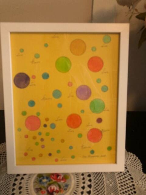 Pen Art, Handmade By Artist, With Frame