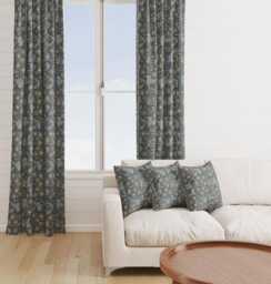 Custom Made William Morris Orchid Bluebell Blackout Lining Curtains 3 - thumbnail 1