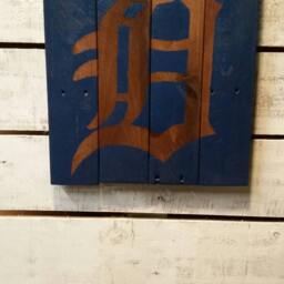 Detroit Wood Sign-Detroit Wall Sign-Pallet Wood Sign-Reclaimed Sign-Old English D Sign-Love Detroit-Pure Michigan-Tigers Sign-Wall Decor - thumbnail 2
