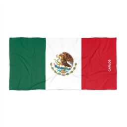 Mexico Beach Towel, Mexico Flag Towel, Of Mexico, Beach Tovel, Country Gift, Gift - thumbnail 2