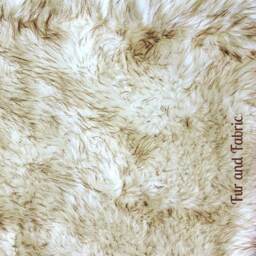Faux Fur Christmas Tree Skirt - Shaggy Cream Off-White, Usa Made - thumbnail 3