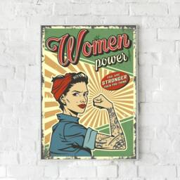 Empowered Woman Vintage Print Feminist Inspirational Wall Art - thumbnail 3