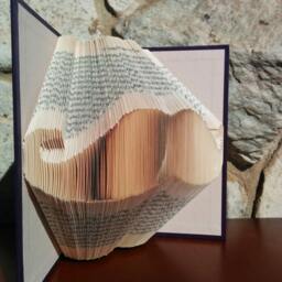 Moustache - Folded Book Art -Fully Customizable, Mustache, Hipster - thumbnail 2