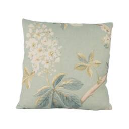 Sanderson - Chestnut Tree Grey Blue/Sage Traditional Trailing Blossom Designer Cushion Cover Luxury Throw Pillow Handmade - thumbnail 3