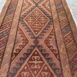 Timeless 2'10x13'4 Wool Runner Rug - Elegant Hand-Knotted High Pile Baluchi Carpet Oriental Corridor Boho Accent Gift - thumbnail 4