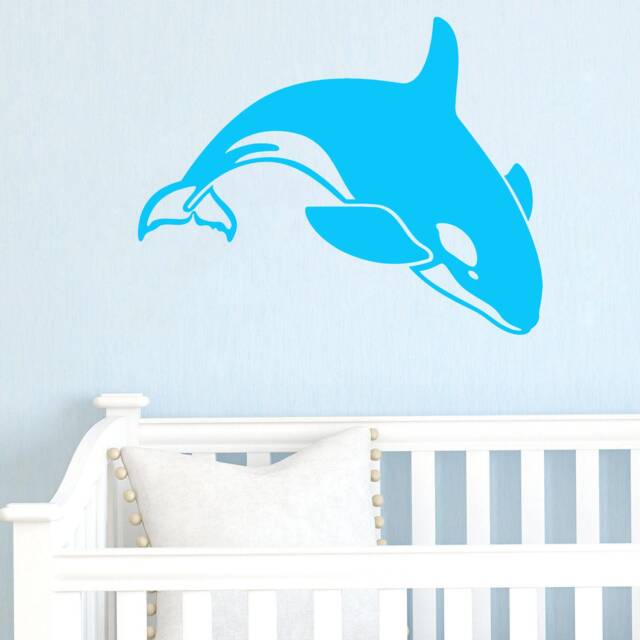 Dolphin Wall Decal Removable Vinyl Art T550 - image 1