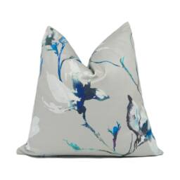 Romo - Saphira Topaz Delicate Vibrant Floral Magnolia Designer Cushion Cover Handmade Throw Pillow Luxury Home D??cor - thumbnail 1