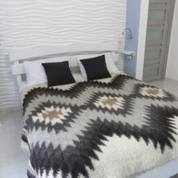 Wool Blanket, Aztec Print Blanket, Bed Cover, Bedspread, Bed Throw Blanket, Woven Coverlet, Queen Bedcover, Throw For Sofa, Couch Covers, Bed Scarf - thumbnail 3
