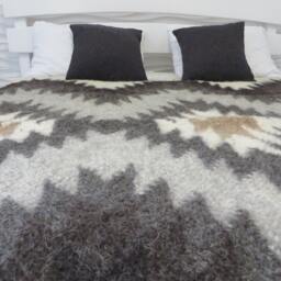Wool Blanket, Aztec Print Blanket, Bed Cover, Bedspread, Bed Throw Blanket, Woven Coverlet, Queen Bedcover, Throw For Sofa, Couch Covers, Bed Scarf - thumbnail 2