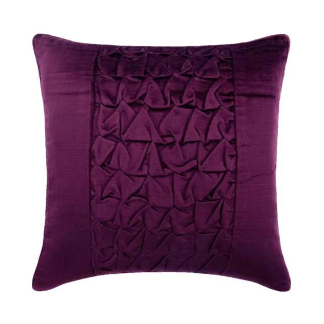 "Velvet Plum Purple Toss Throw Pillow 16""x16" - image 1