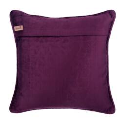 "Velvet Plum Purple Toss Throw Pillow 16""x16" - thumbnail 3