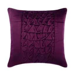 "Velvet Plum Purple Toss Throw Pillow 16""x16" - thumbnail 1