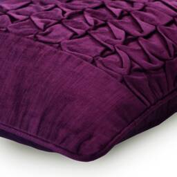 "Velvet Plum Purple Toss Throw Pillow 16""x16" - thumbnail 2